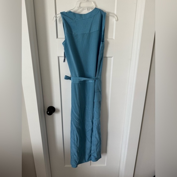 Equipment Maovesa silk Blue Polka Dot wrap dress - Picture 3 of 6